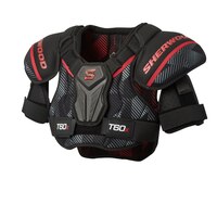 Sherwood T60x Junior Hockey Protective Equipment Shoulder Pads Front_Three_Fourths_Angled_Left