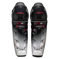 CCM JetSpeed FT8 Senior Shin Guards Front_Flat