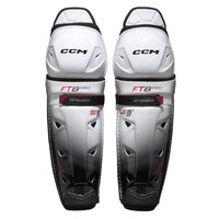 CCM JetSpeed FT8 Pro Senior Shin Guards Front_Flat
