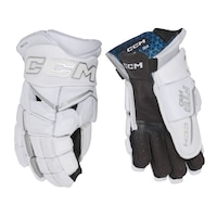 CCM JetSpeed FT8 Pro Senior White Hockey Gloves Composite_or_Mixed