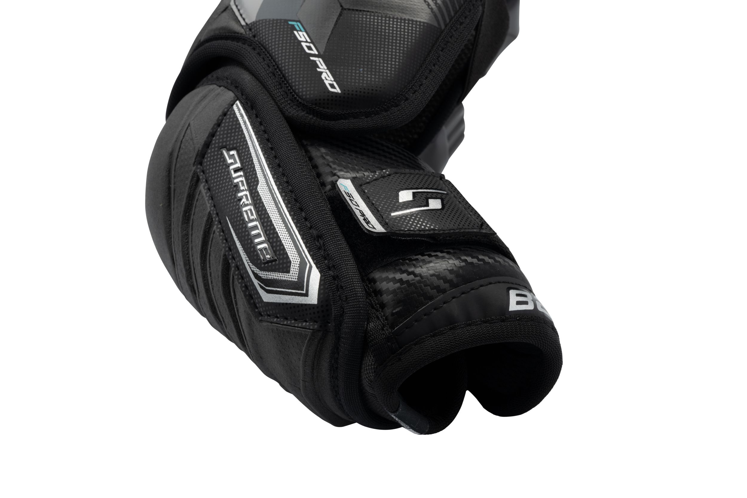 Bauer Supreme F50 Pro Junior Hockey Elbow Pads - Low-Profile Shock-Absorbent Design