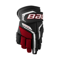 Bauer Supreme F50 Pro Junior Hockey Gloves Back_Flat