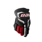Bauer Supreme F40 Junior Hockey Gloves with Mid-Density Foam Back_Flat