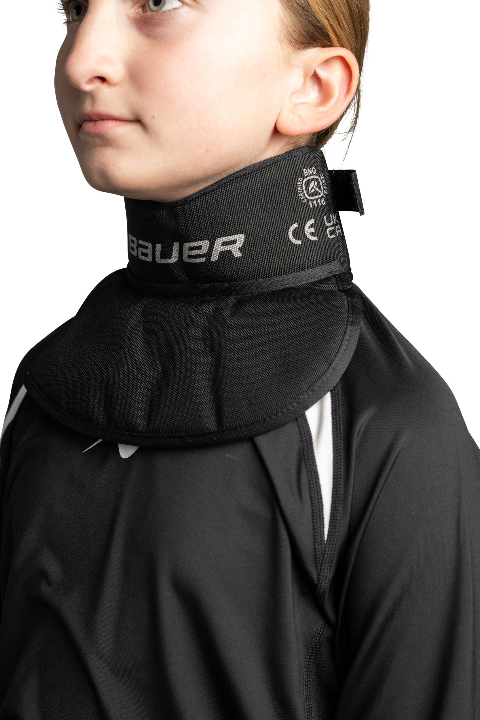 Bauer NLP8 Core Neck Guard Bib - Youth