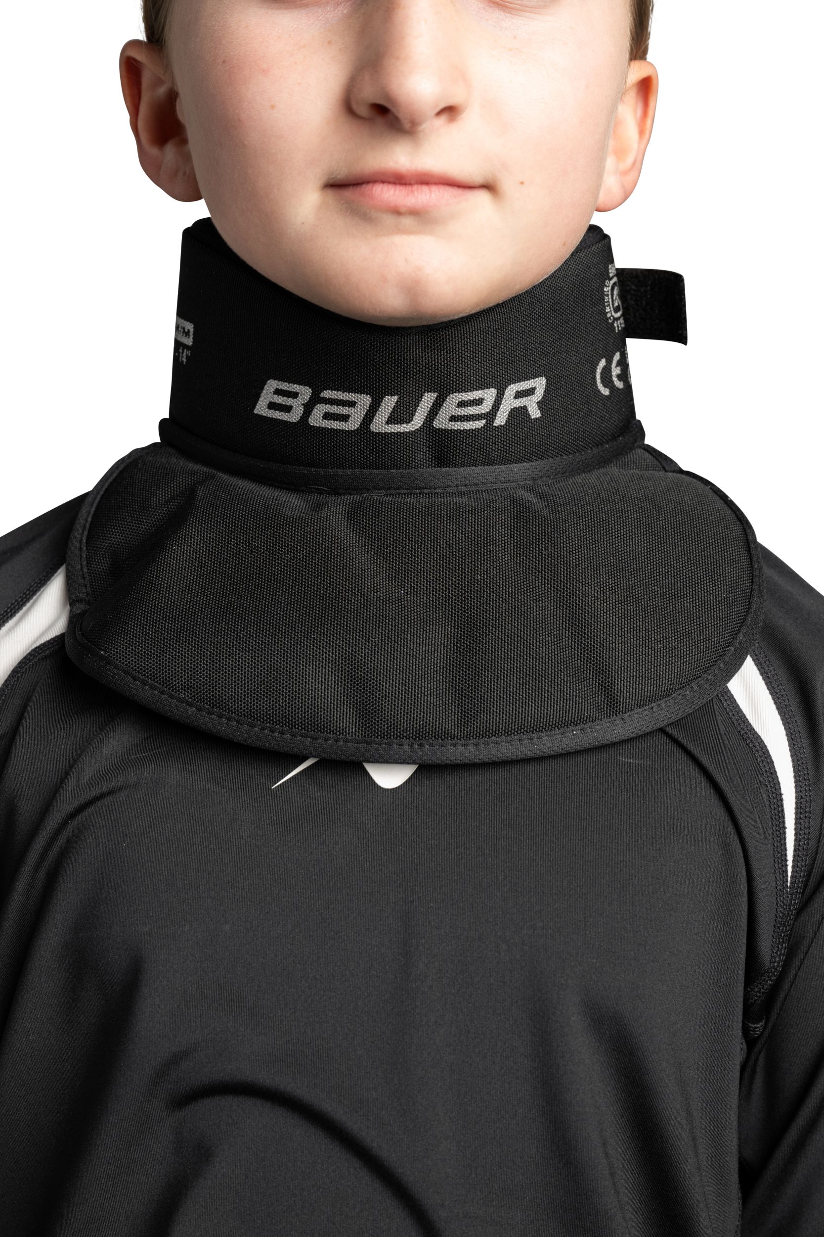 Bauer NLP8 Core Neck Guard Bib - Youth