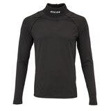 C.C.M. Ccm Senior Hockey Neck Guard Long Sleeve Compression Shirt Front_Flat