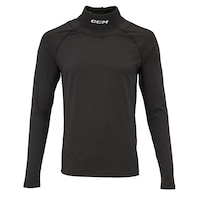 C.C.M. Ccm Senior Hockey Neck Guard Long Sleeve Compression Shirt Front_Flat