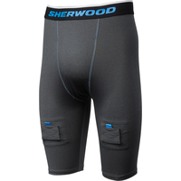 Sherwood Hat Trick Compression Junior Jock Shorts Front_Three_Fourths_Angled_Left