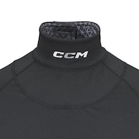 CCM Youth Long Sleeve Neck Guard with Cut Protection CloseUp