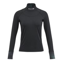CCM Women's Long Sleeve Neck Guard with Cut Protection Front_Flat