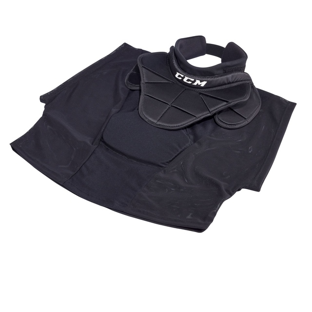 C.C.M. Pro Junior Goalie Neck Guard Protective Gear Front_Angled_Left
