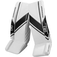 Warrior Intermediate Ritual G6 E+ Hockey Goalie Pads Front_Angled_Left
