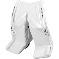 Warrior Ritual G6 E+ Junior Hockey Goalie Pads Front_Angled_Left
