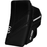 Warrior Ritual G6 E+ Senior Goalie Blocker with Finger Protection Front_Angled_Left