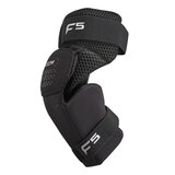 CCM Axis F5 Senior Knee Guard Front_Angled_Left
