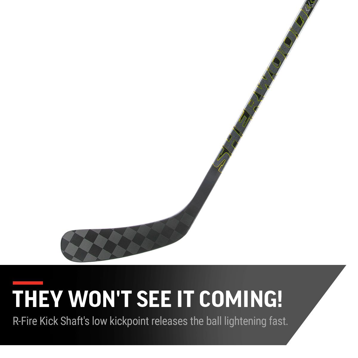 Sherwood Rekker Element 1 Grip 64" Senior Hockey Stick, Carbon Fiber, Low Kick