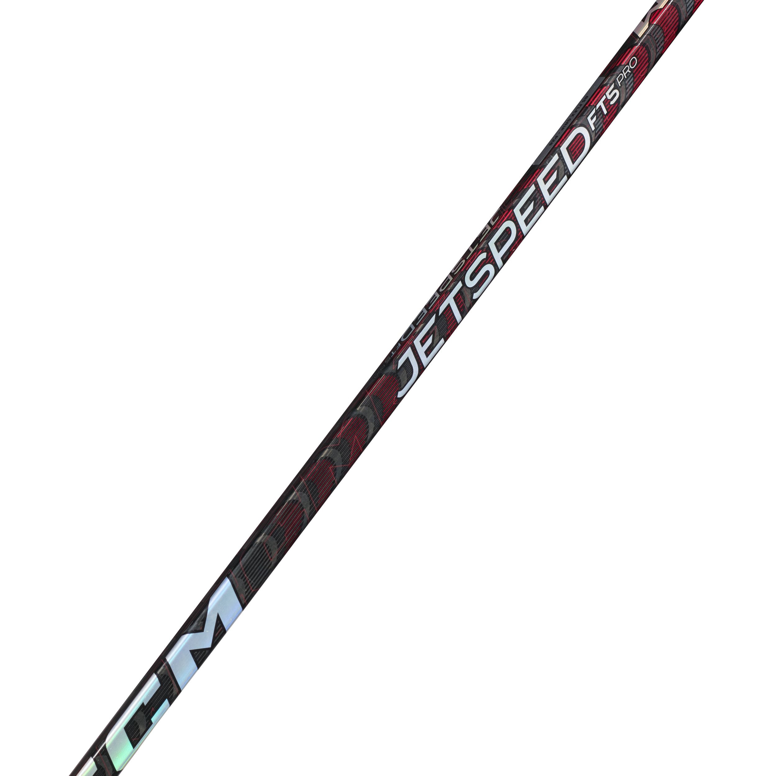 CCM Jetspeed FT5 Pro Grip Senior Hockey Stick, Carbon Fiber, Hybrid Kick