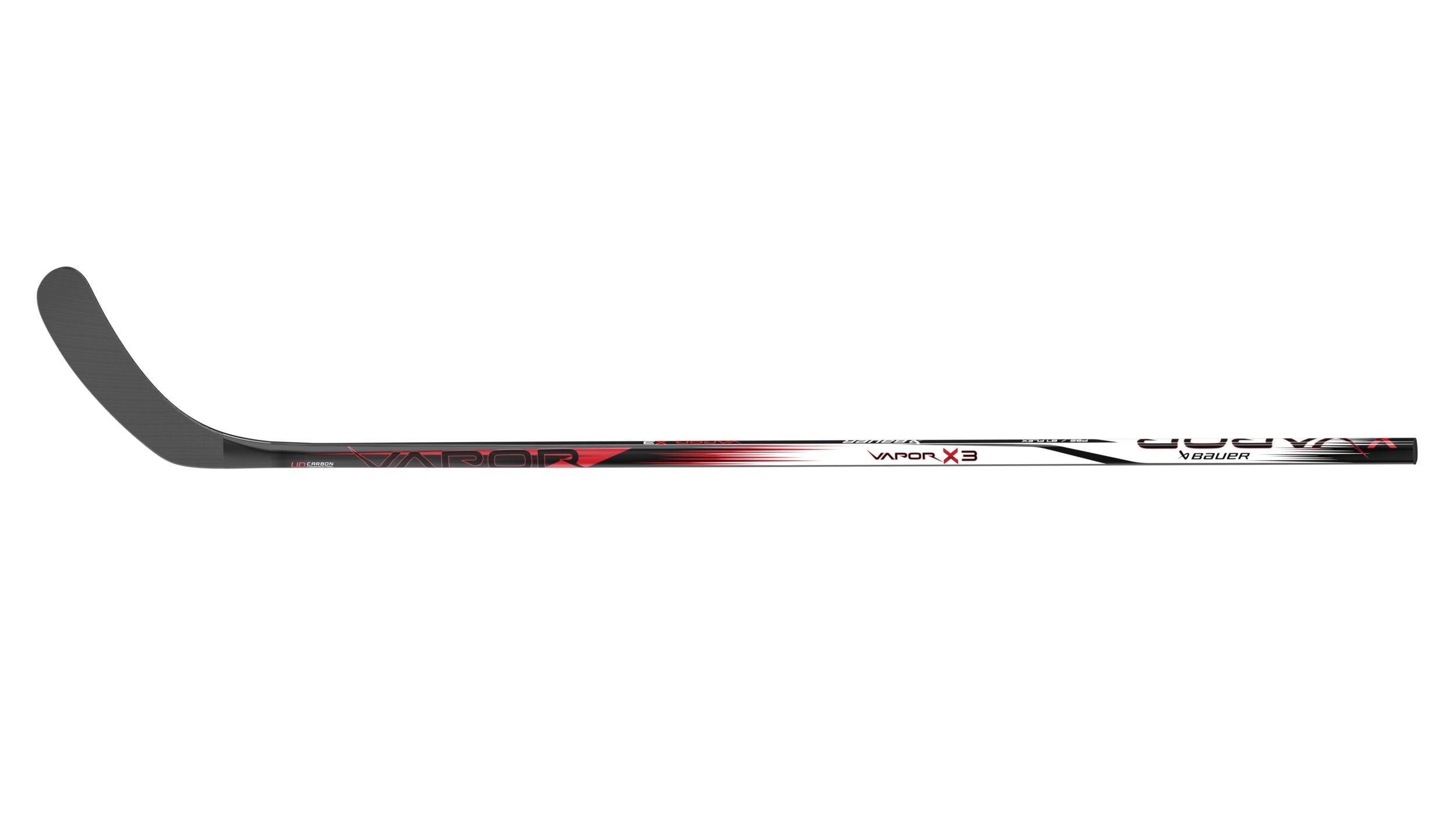 Bauer Vapor X3 Grip Senior Hockey Stick, Carbon Fiber, Low Kick