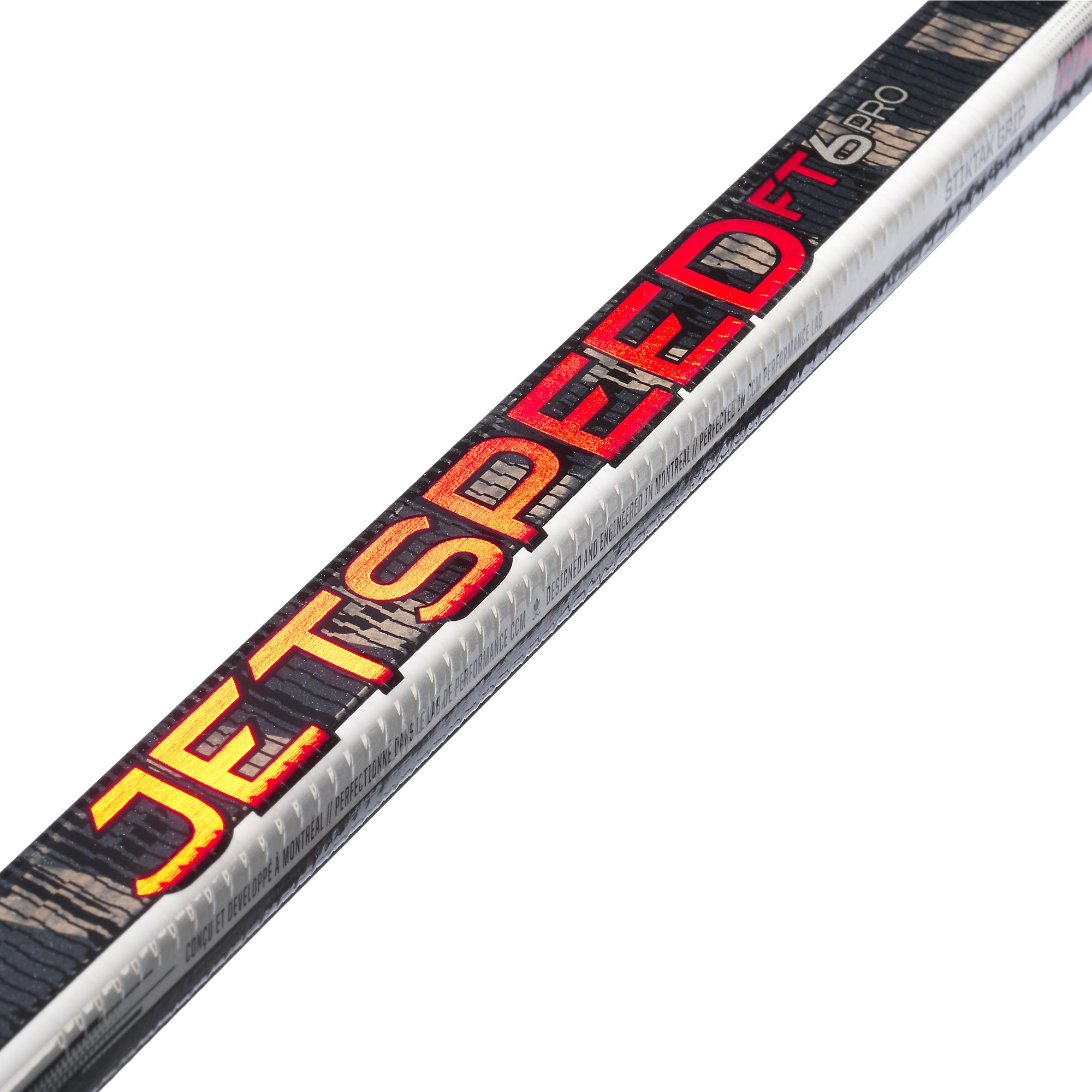 CCM JetSpeed FT6 Pro Grip Senior Hockey Stick, Carbon Fiber, Hybrid Kick