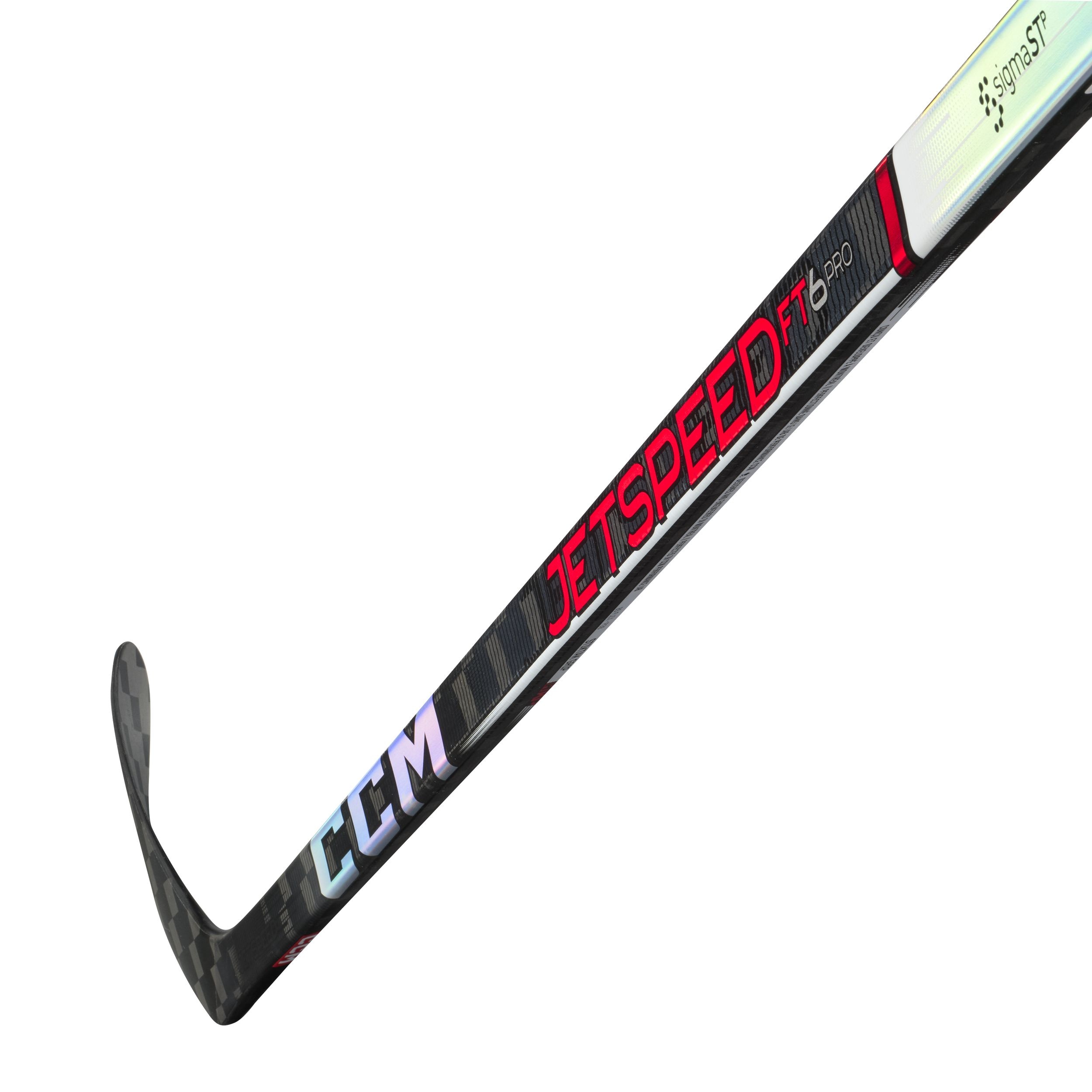 CCM JetSpeed FT6 Pro Grip Senior Hockey Stick, Carbon Fiber, Hybrid Kick