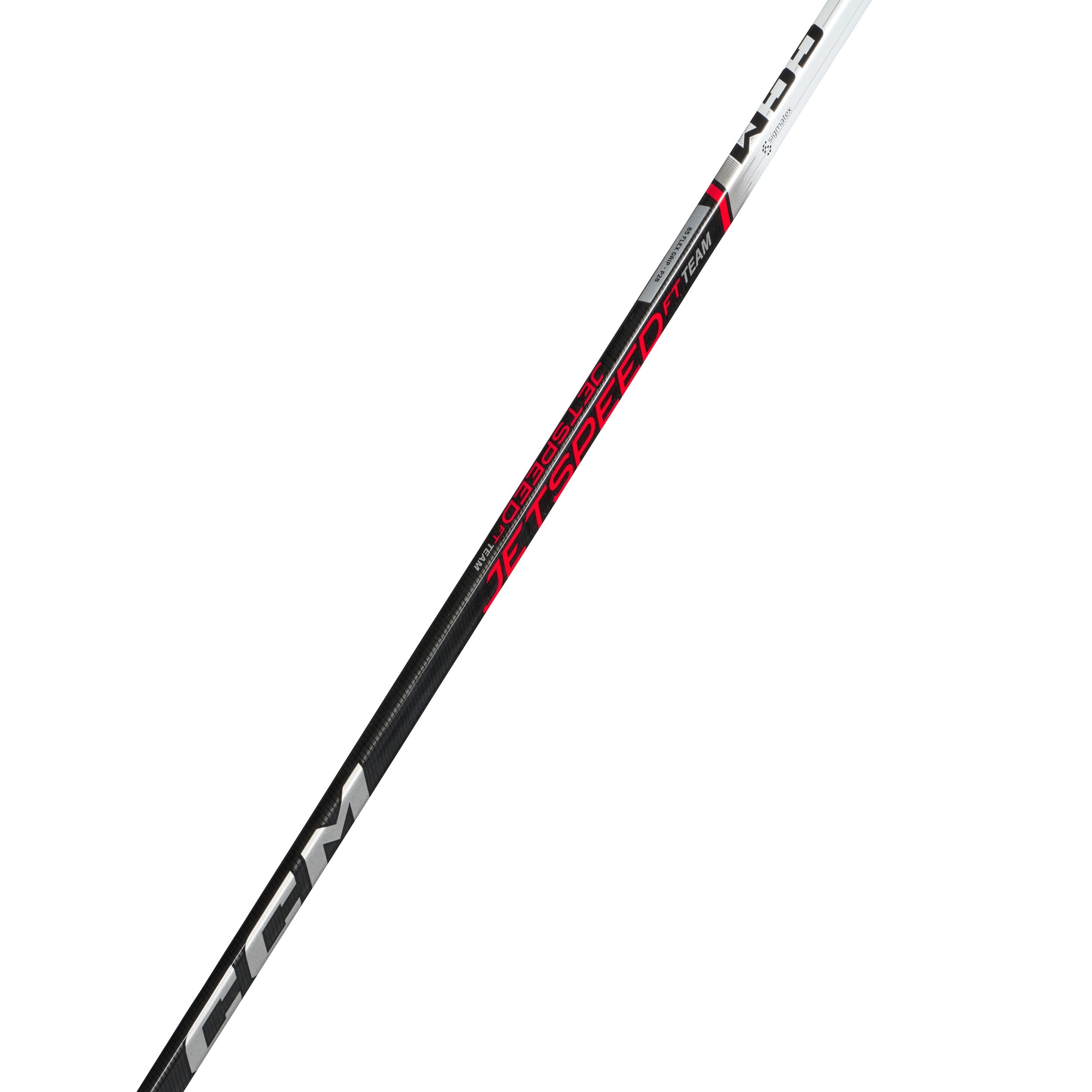 CCM JetSpeed FT6 Team Grip Senior Hockey Stick, Carbon Fiber, Hybrid Kick