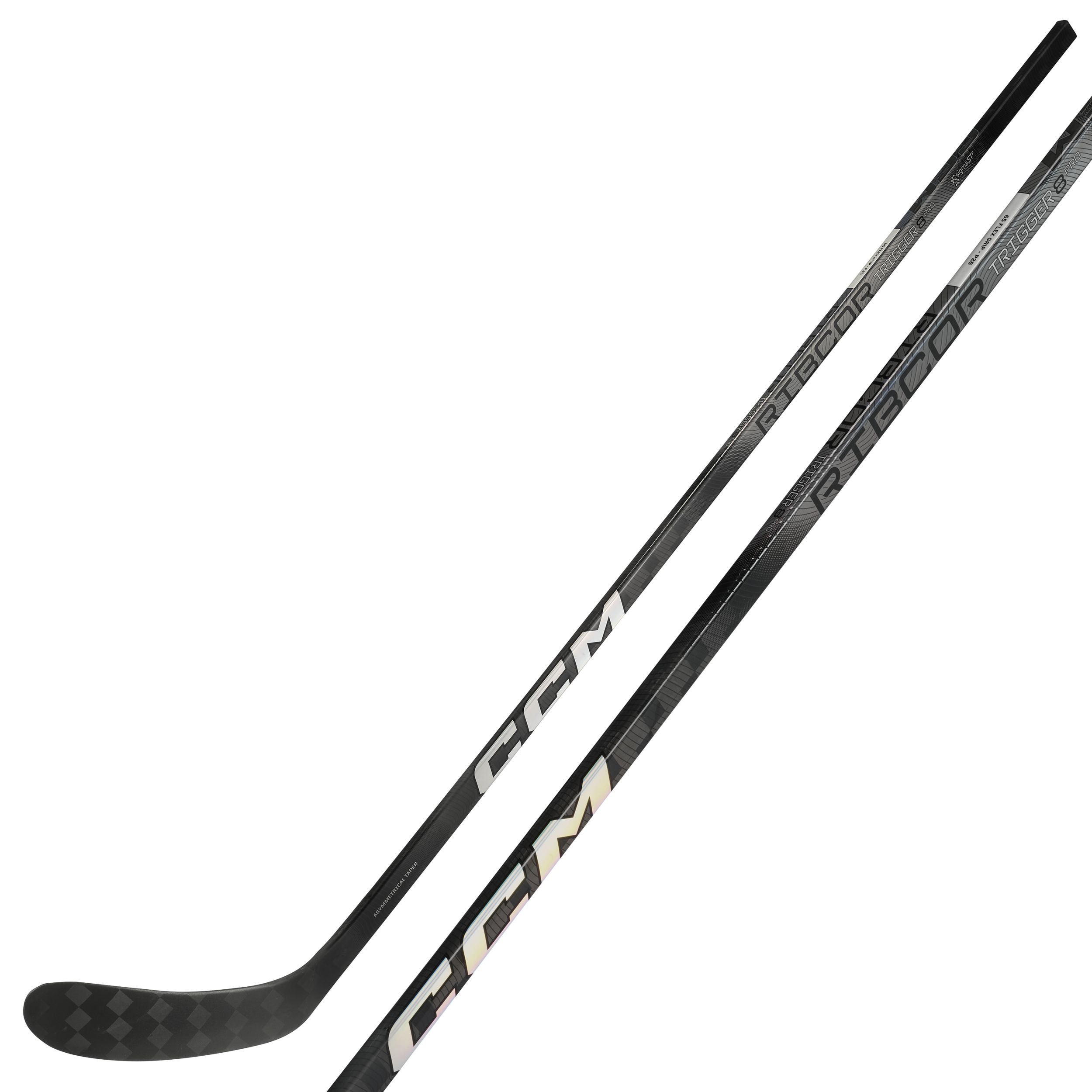 CCM Ribcor Trigger 8 Pro Chrome Senior Hockey Stick