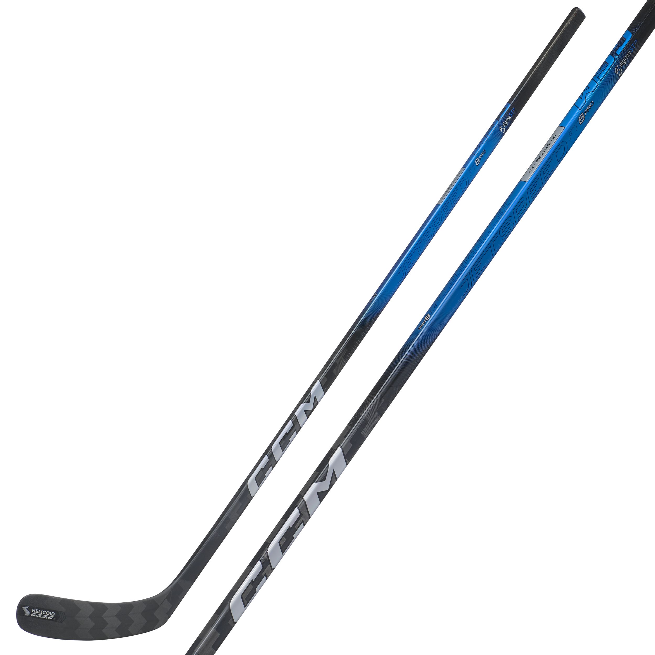 CCM JetSpeed FT8 Pro Blue Intermediate Hockey Stick