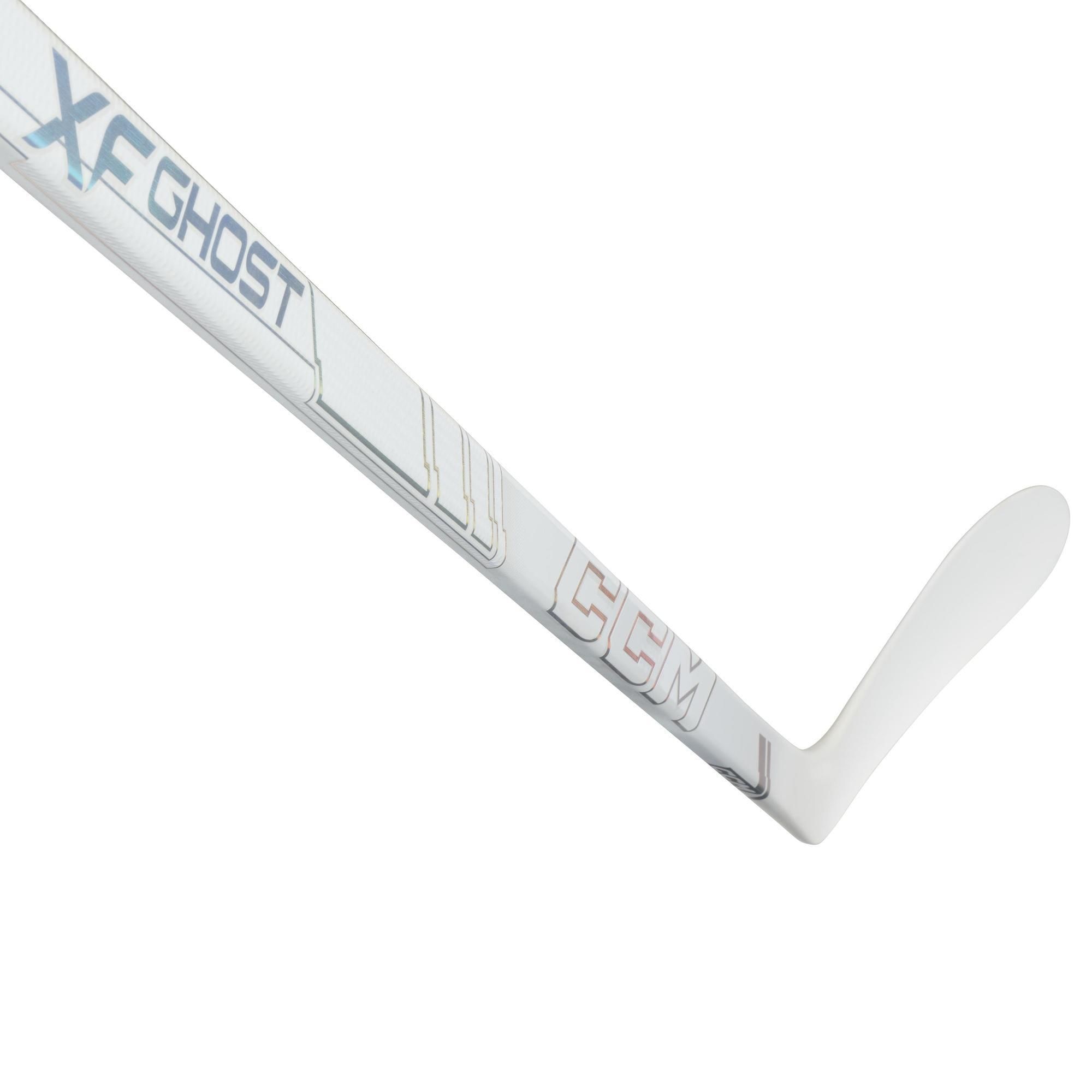 CCM Tacks XF Ghost Youth White Hockey Stick
