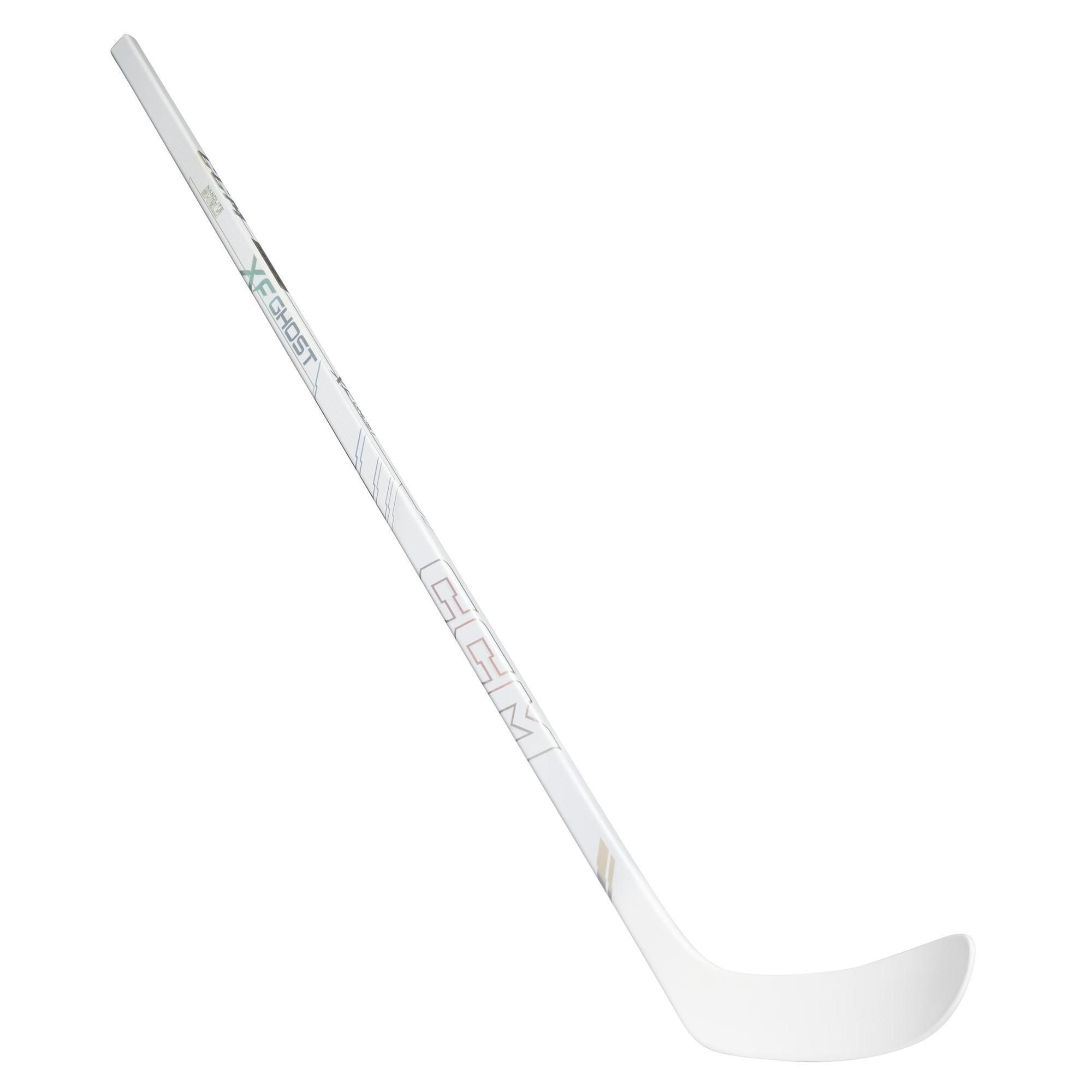 CCM Tacks XF Ghost Youth White Hockey Stick