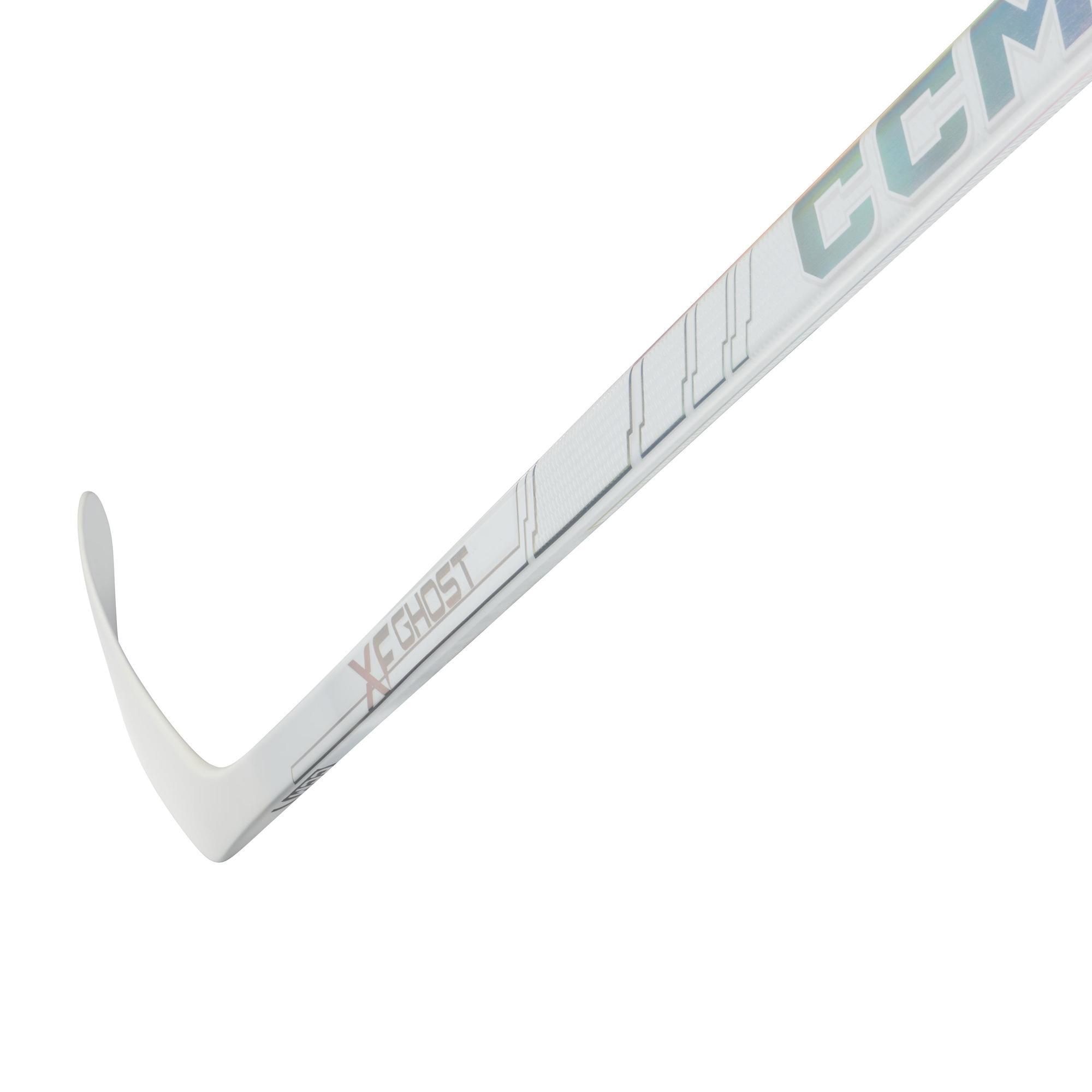 CCM Tacks XF Ghost Youth White Hockey Stick