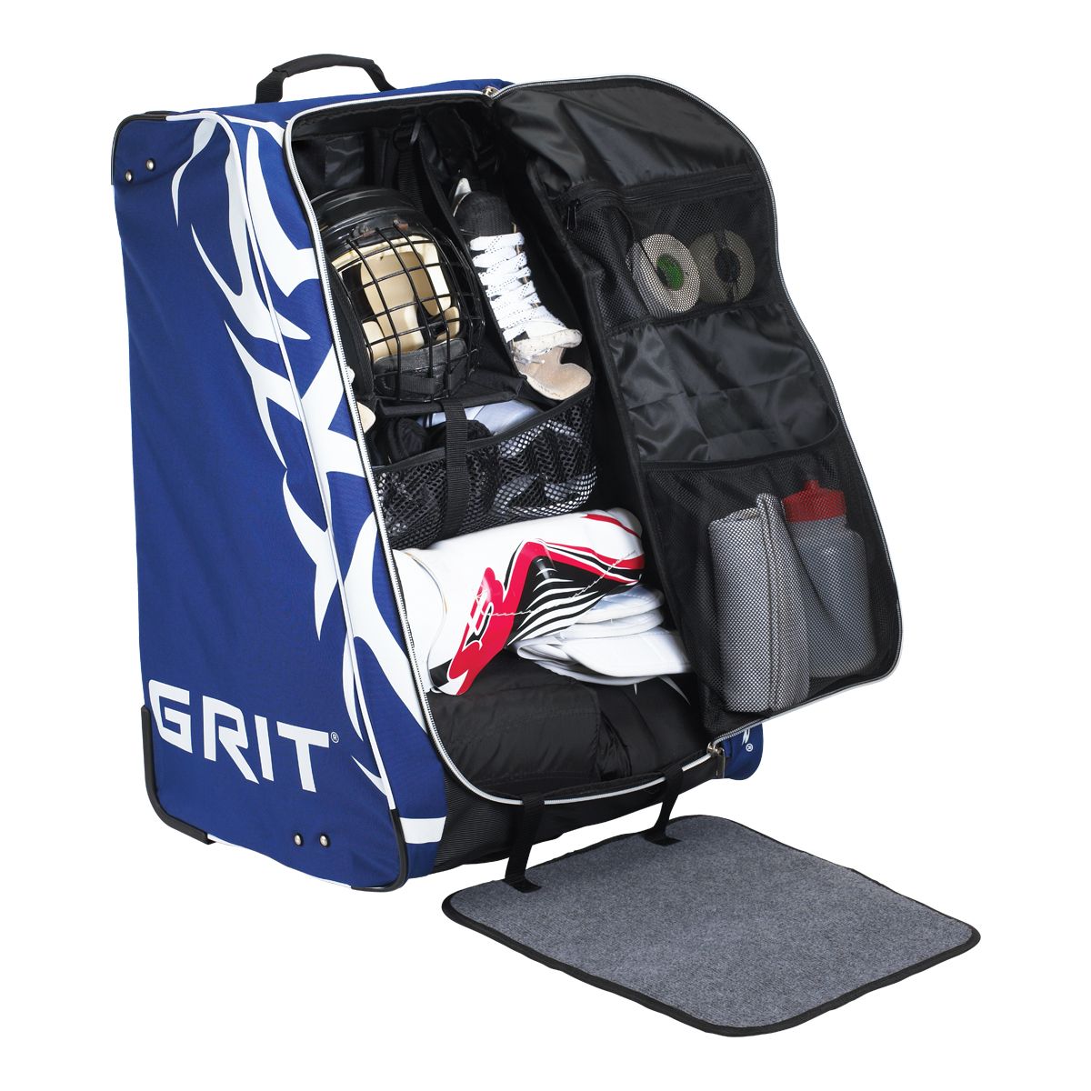 GRIT Junior HYFX Tower Wheels/Carry Hockey Bag, 30"