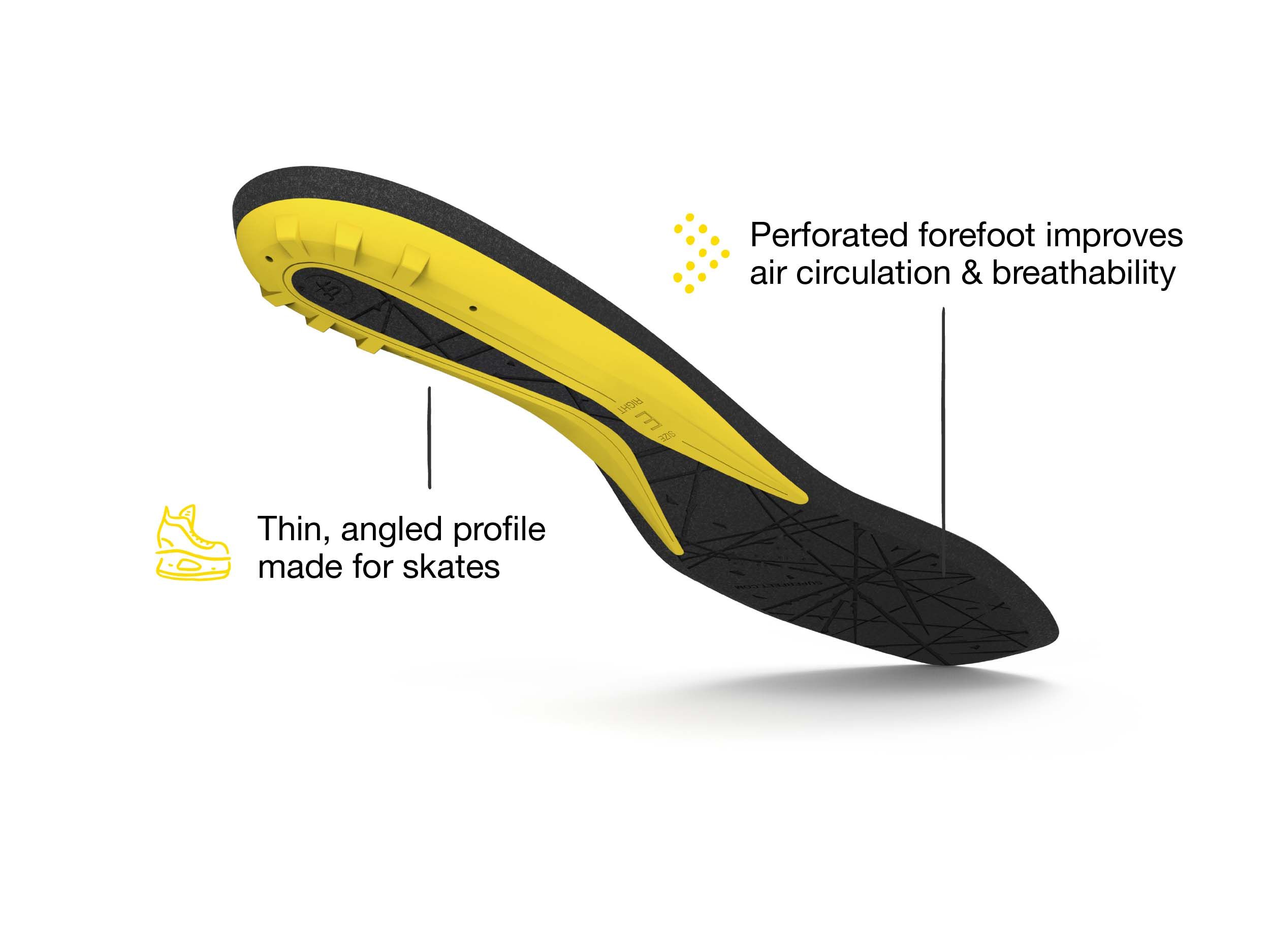 Superfeet Cushion Hockey Skate Insoles