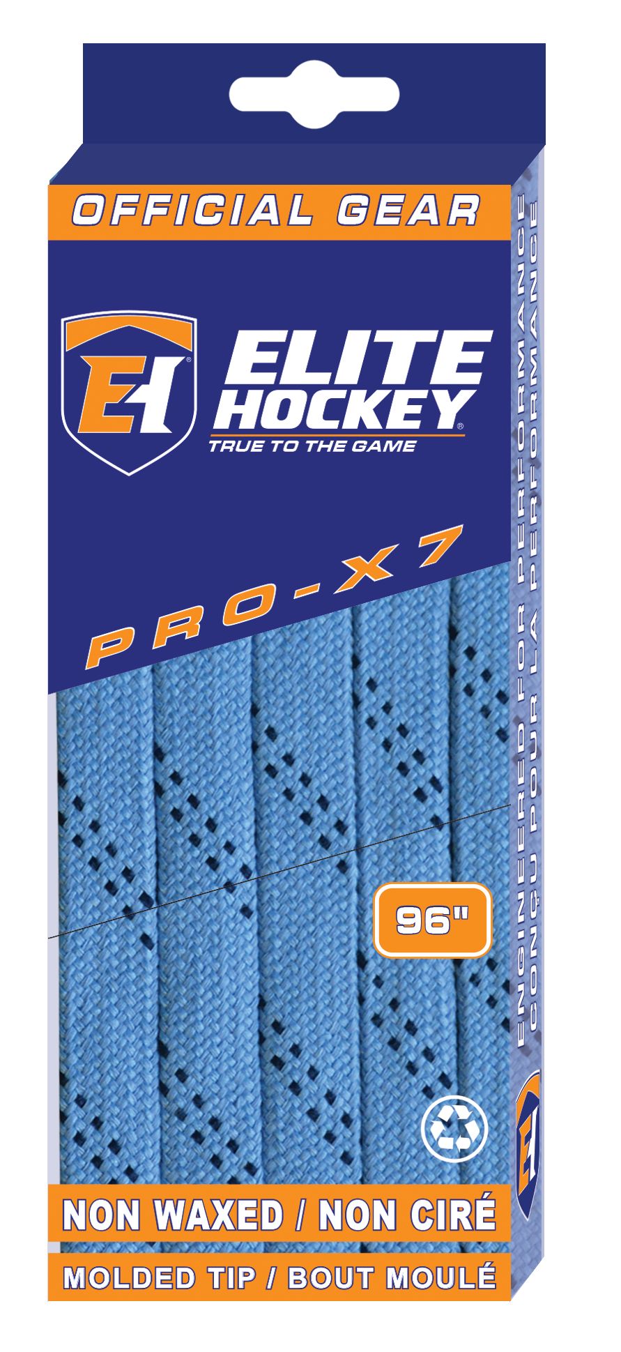 Elite Hockey Prolace Waxed Skate Laces - Orange Hockey Laces For Easy Tightening & Secure Fit