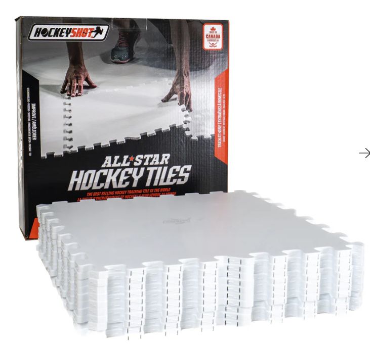HockeyShot Dryland Allstar Tiles - 10 pk Front_Angled_Right