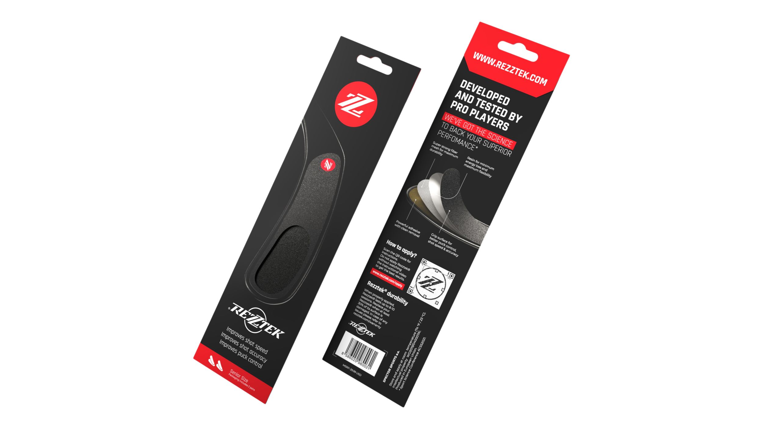 Rezztek Hockey Stick Blade Grip Double Pack Senior