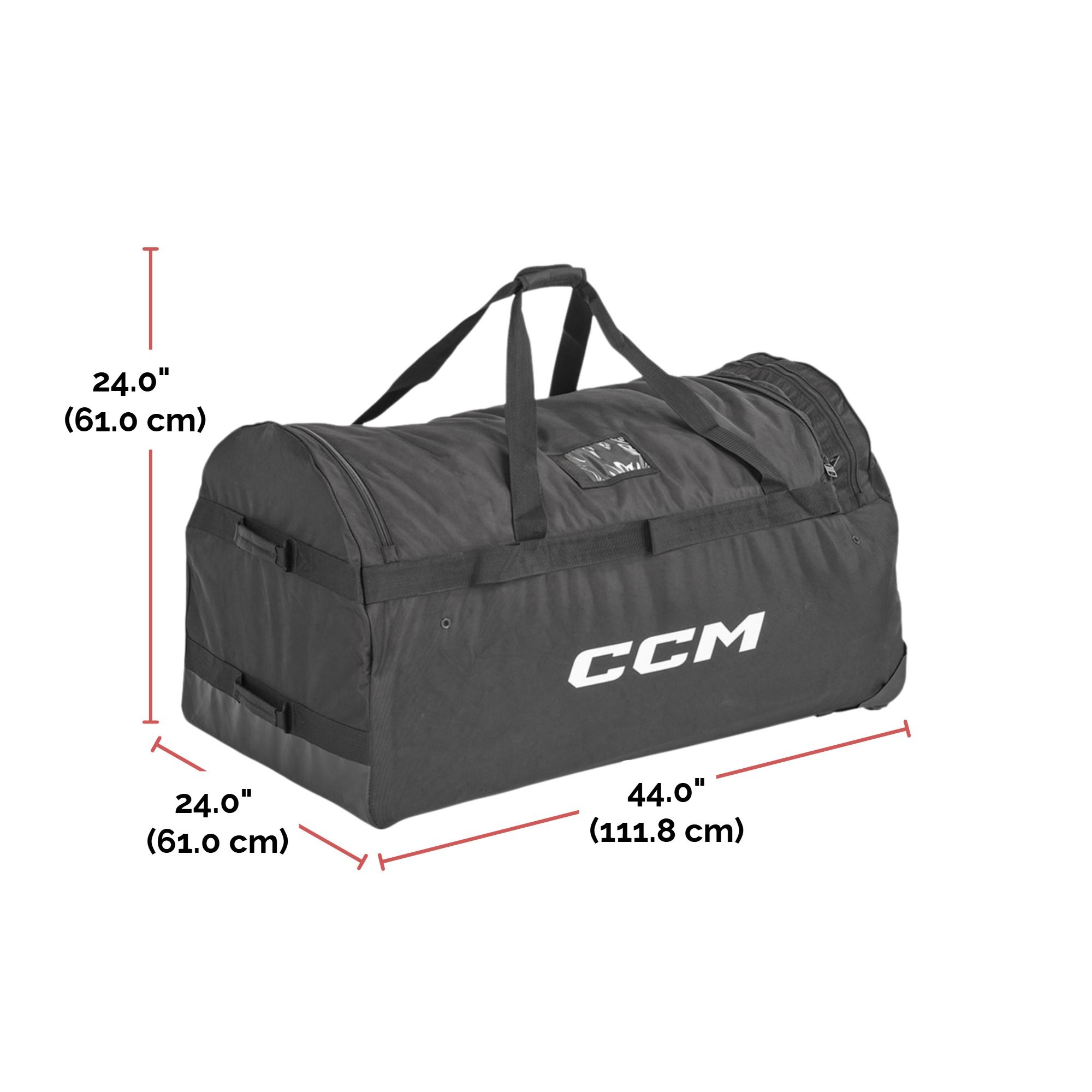 CCM Pro 44 Inch Senior Goalie Wheel Bag Front_Three_Fourths_Angled_Right