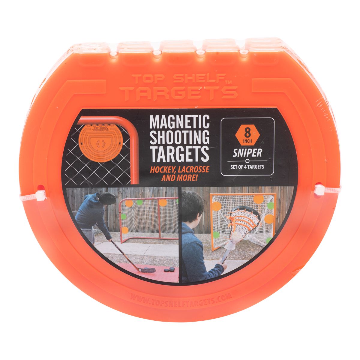Top Shelf Targets 8 Inch Sniper Target - 4 Pack Front_Flat
