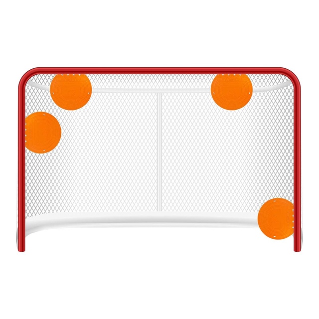 Top Shelf Targets 8 Inch Sniper Target - 4 Pack Front_Flat