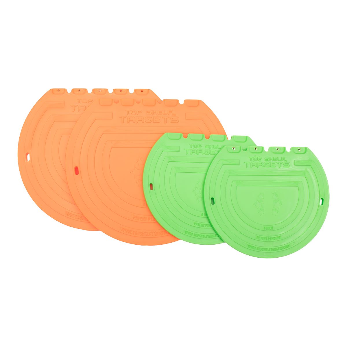 Top Shelf Targets 2 6 Inch and 2 8 Inch Combo Pack Target Front_Flat