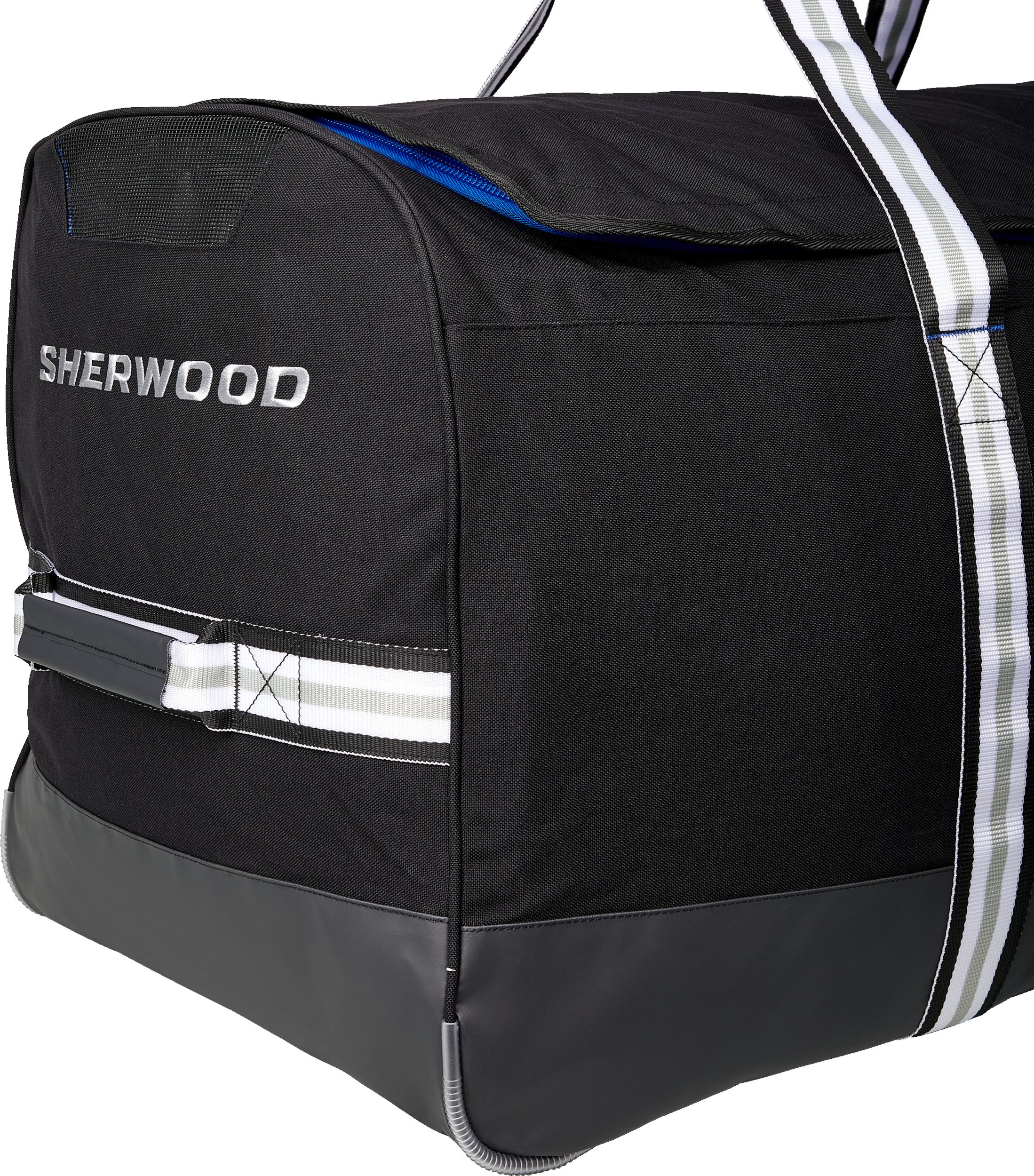 Sherwood Code Senior Hockey Wheel Bag CloseUp