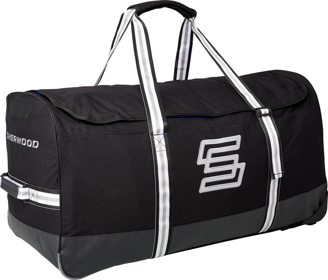 Sherwood Code Senior Hockey Wheel Bag Front_Angled_Right
