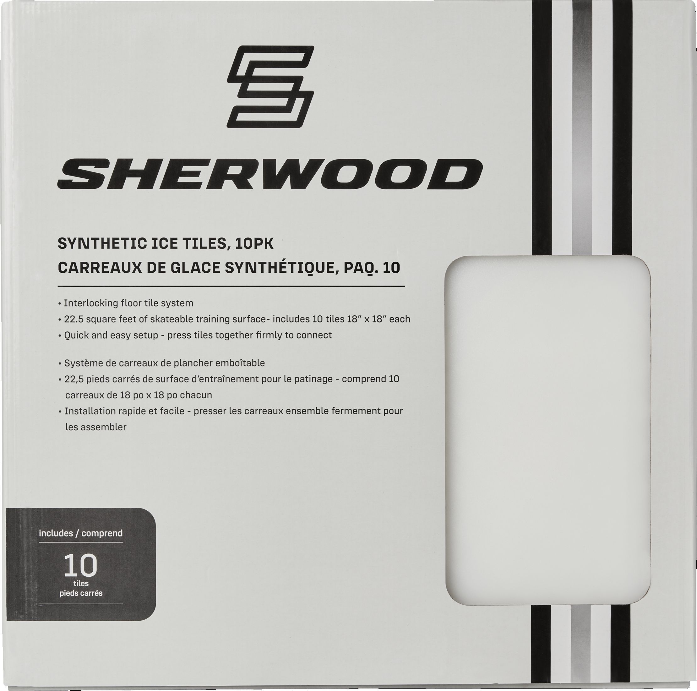 Sherwood Synthetic Skate-Able Hockey Tile - 10 Pack Front_Flat