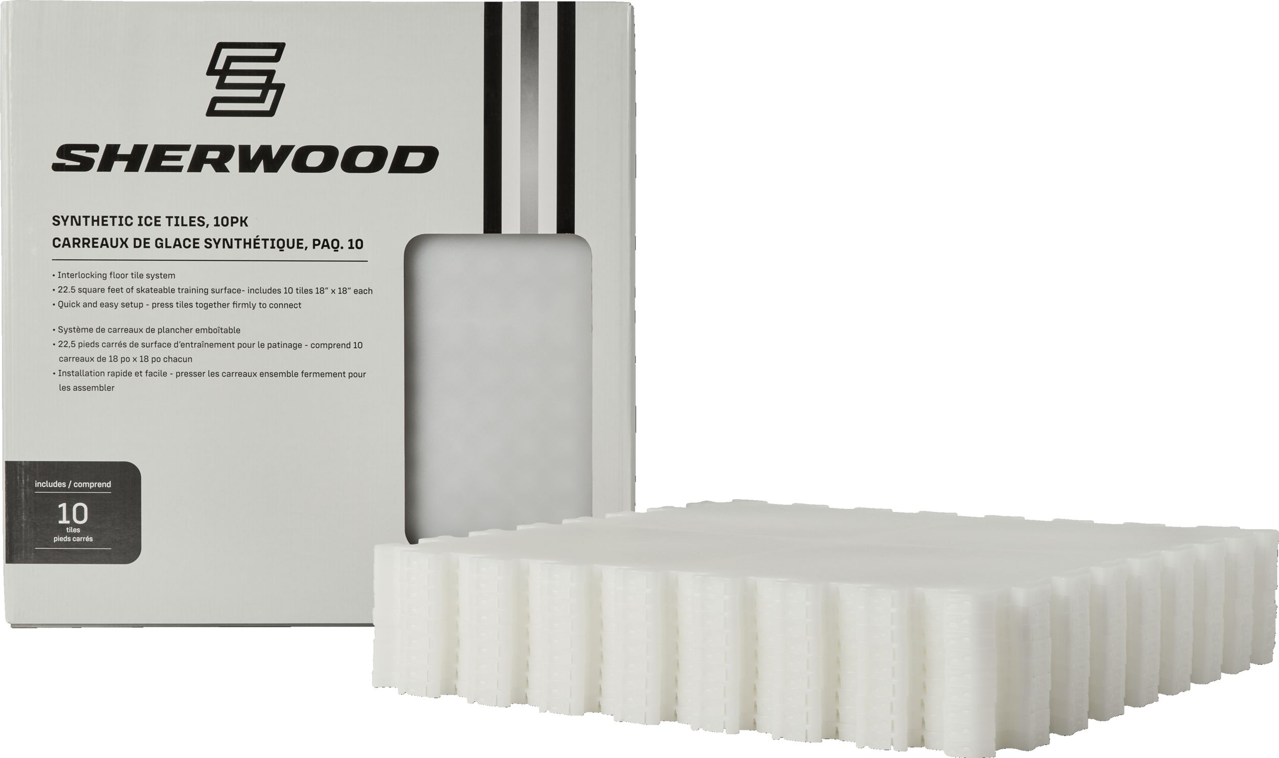 Sherwood Synthetic Skate-Able Hockey Tile - 10 Pack Composite_or_Mixed