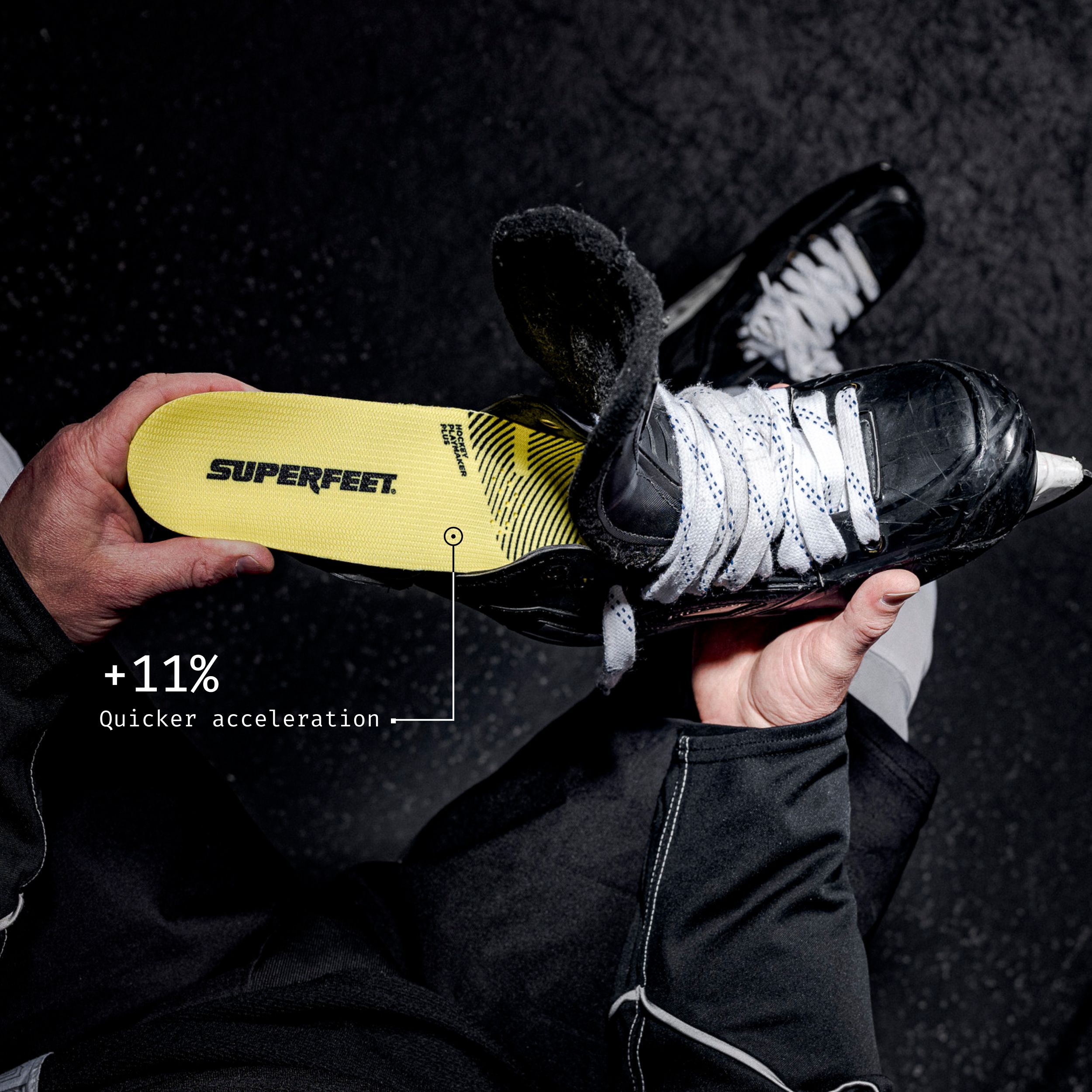 Superfeet Hockey Playmaker Plus Skate Insoles