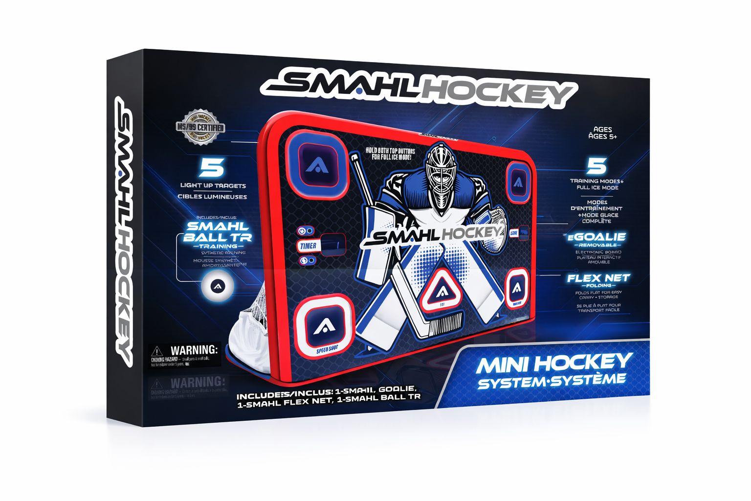 SMAHL Mini Hockey Net System Front_Angled_Right