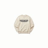 Sherwood Ecru Crew Neck Sweater Front_Flat