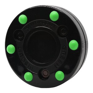 Green Biscuit Hockey Roller Puck