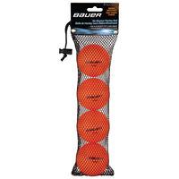 Bauer Street Hockey Ball Warm 4-pk Front_Flat