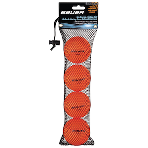 Bauer Street Hockey Ball Warm 4-pk