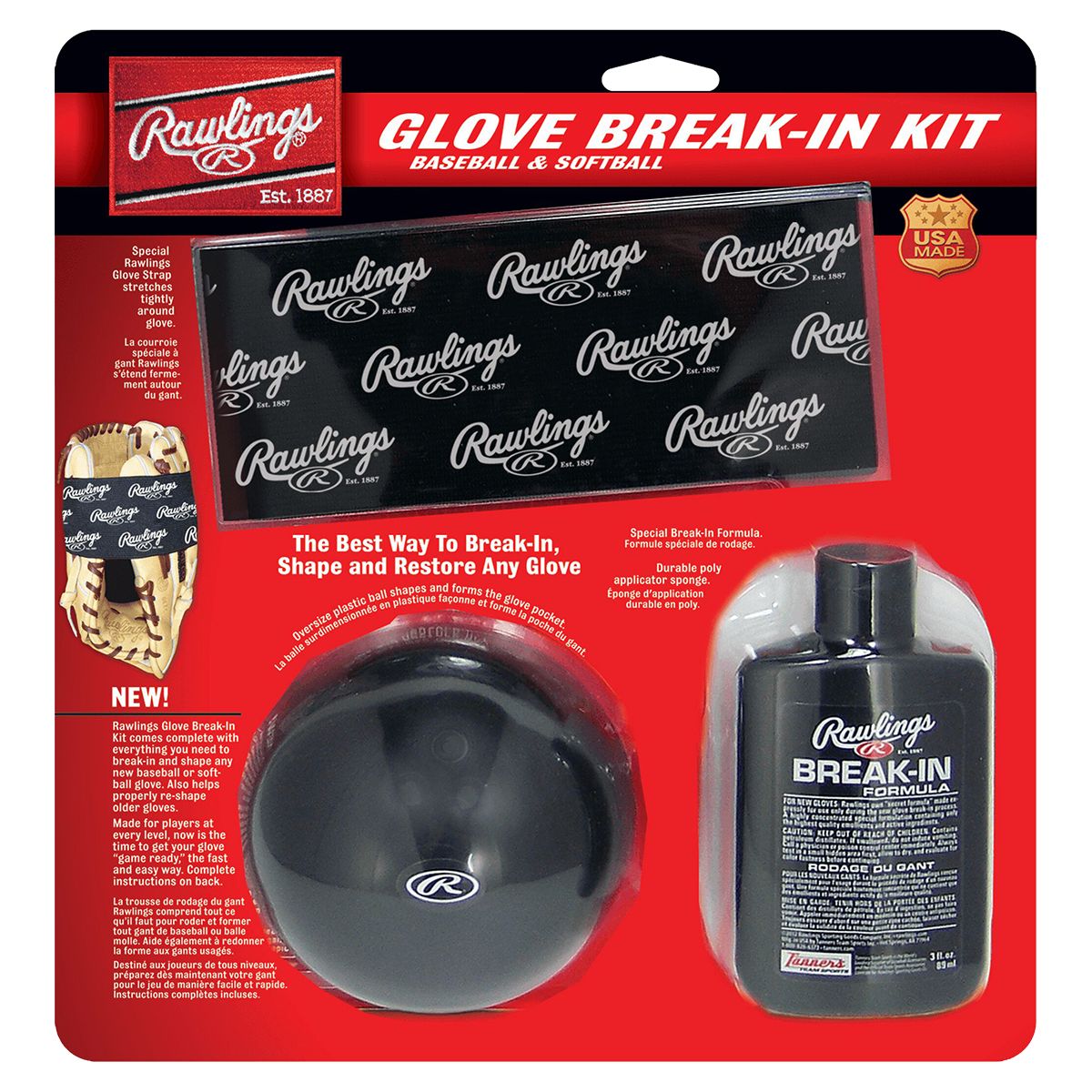 Rawlings Glove Oil Break-In Kit Front_Flat